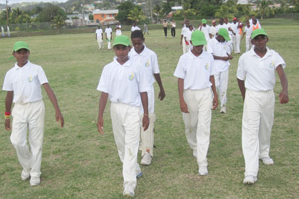 The St. Vincent and the Grenadines team.