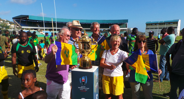 Fans of the Vincentian team at Arnos Vales. (Photo: E. Glenford Prescott)
