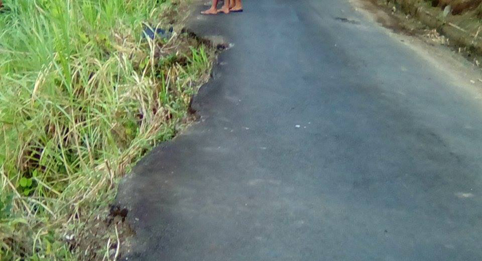 The road in the area of the accident.